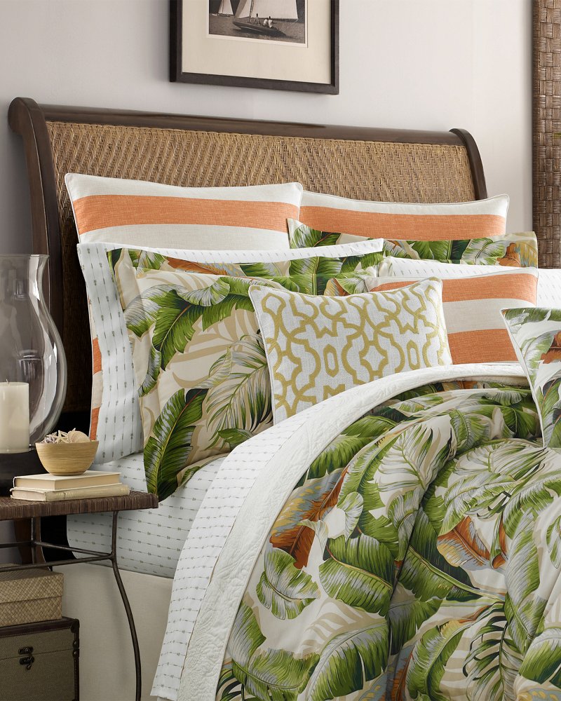 Tommy Bahama | Palmiers Queen Comforter Set / Green