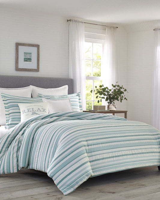 Tommy Bahama | Clearwater Cay 3-Piece King Comforter Set / Blue/Silver