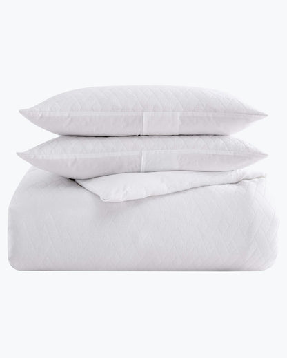 Tommy Bahama | Wicker Woven 3-Piece Full/Queen Comforter Set / White