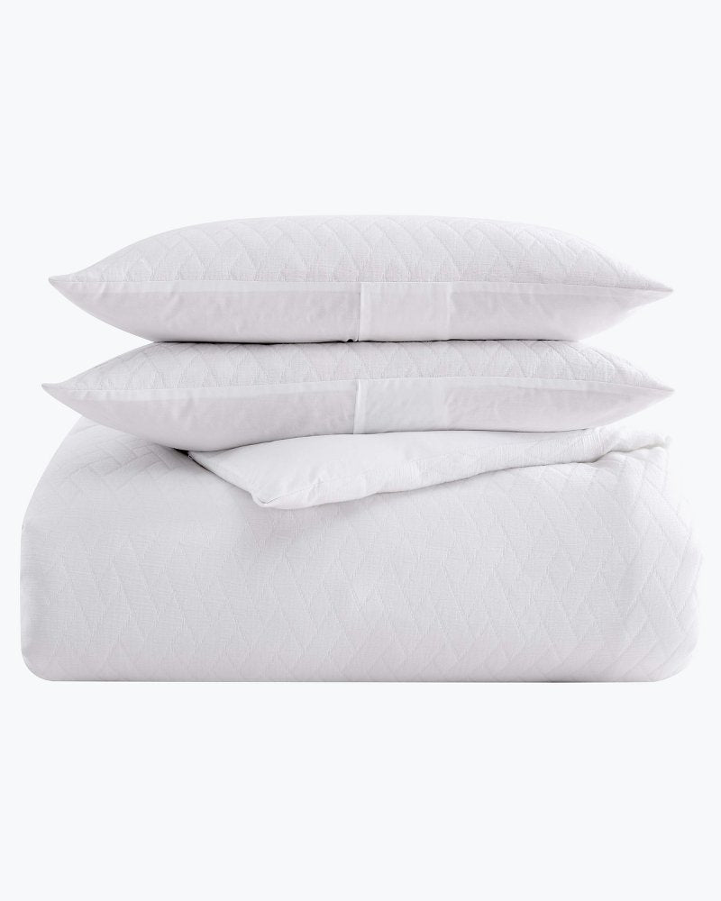 Tommy Bahama | Wicker Woven 3-Piece King Comforter Set / White