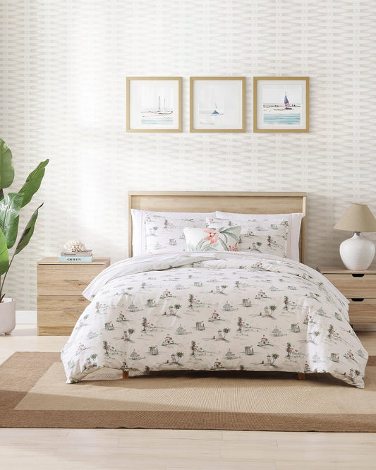 Tommy Bahama | Beach Club 3-Piece Full/Queen Comforter Set / Grey