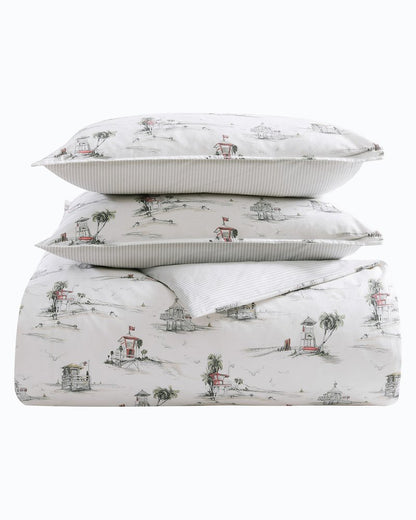 Tommy Bahama | Beach Club 3-Piece Full/Queen Comforter Set / Grey