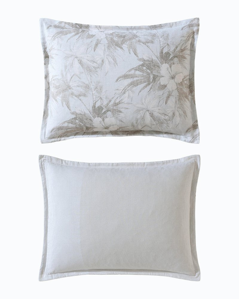 Tommy Bahama | Beachway Blooms 3-Piece King Comforter Set / Grey