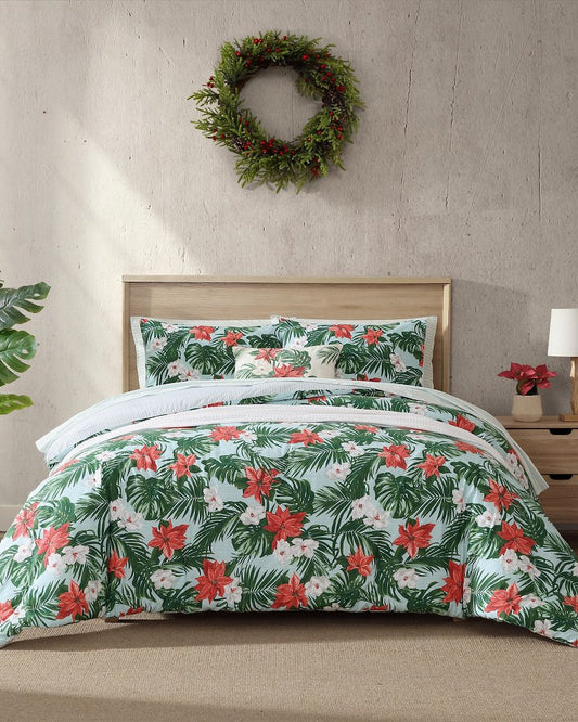 Tommy Bahama | Festive Palms Reversible Full/Queen 3-Piece Comforter Set / Multicolor