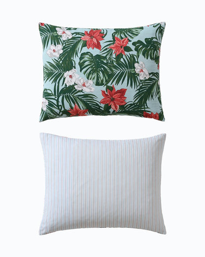 Tommy Bahama | Festive Palms Reversible Full/Queen 3-Piece Comforter Set / Multicolor