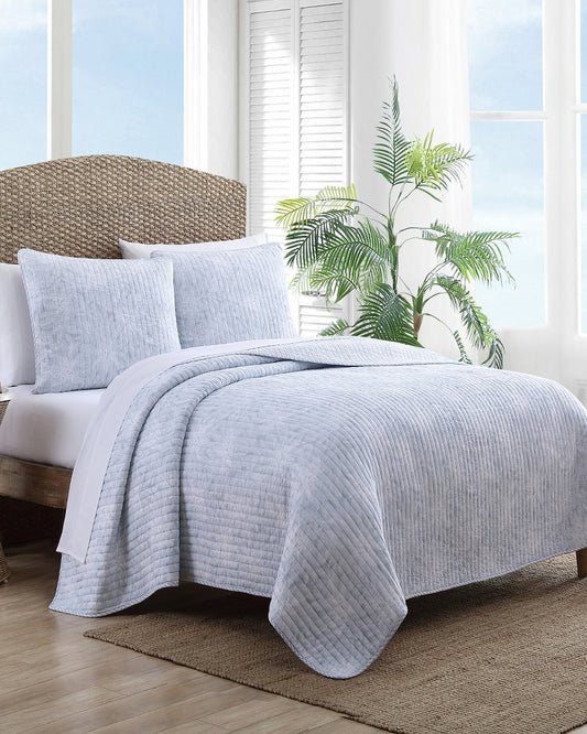 Tommy Bahama | Makena 3-Piece Full/Queen Quilt Set / Blue