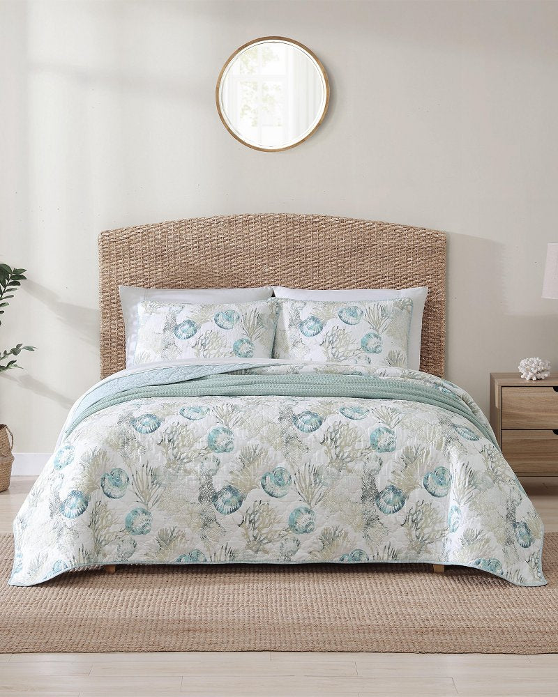 Tommy Bahama | Freeport 3-Piece Full/Queen Quilt Set / Blue