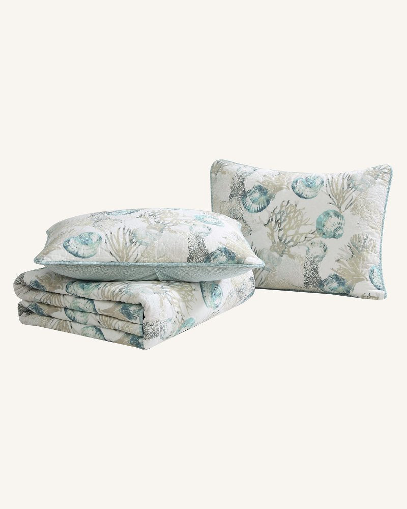 Tommy Bahama | Freeport 3-Piece Full/Queen Quilt Set / Blue