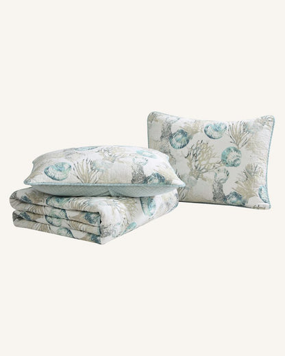 Tommy Bahama | Freeport 3-Piece Full/Queen Quilt Set / Blue