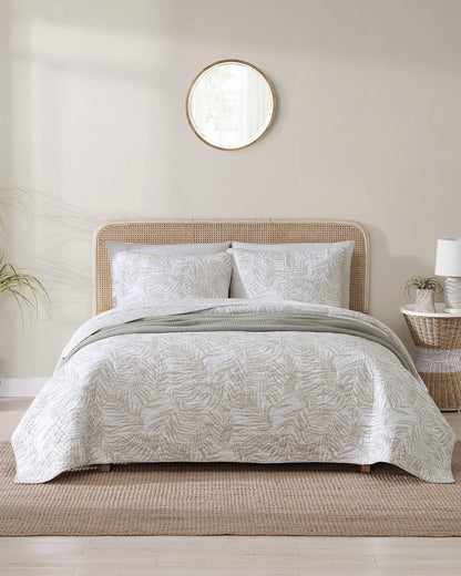 Tommy Bahama | Palmday 2-Piece Twin Quilt Set / Brown