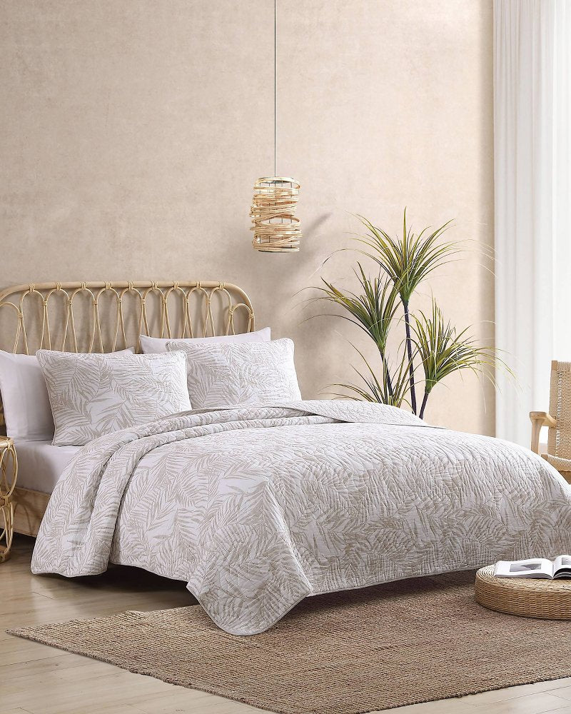 Tommy Bahama | Palmday 2-Piece Twin Quilt Set / Brown