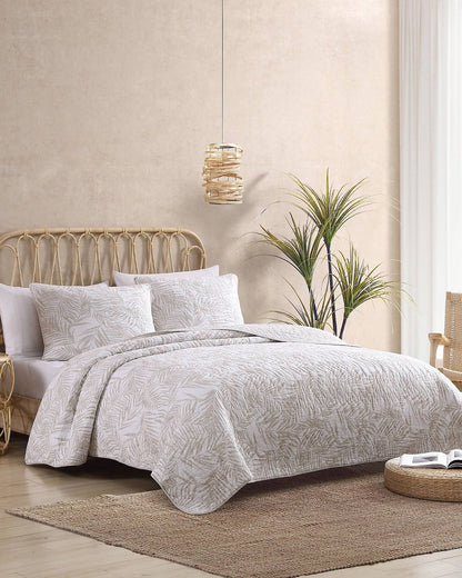 Tommy Bahama | Palmday 2-Piece Twin Quilt Set / Brown