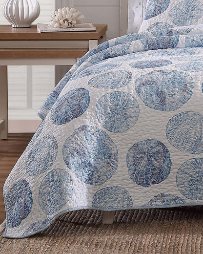 Tommy Bahama | Ocean Isle 2-Piece Twin Quilt Set / Blue