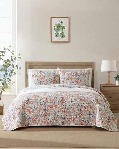 Tommy Bahama | Ikat Tropics Reversible 3-Piece King Quilt Set / Multicolor