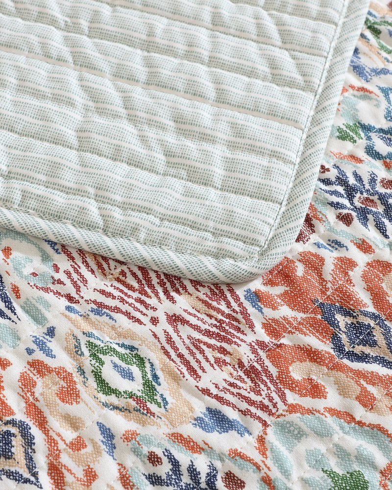 Tommy Bahama | Ikat Tropics Reversible 3-Piece King Quilt Set / Multicolor