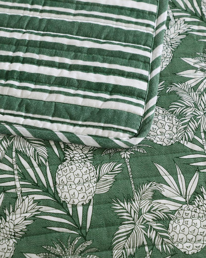 Tommy Bahama | Pineapple Venture 3-Piece Full/Queen Quilt Set / Green