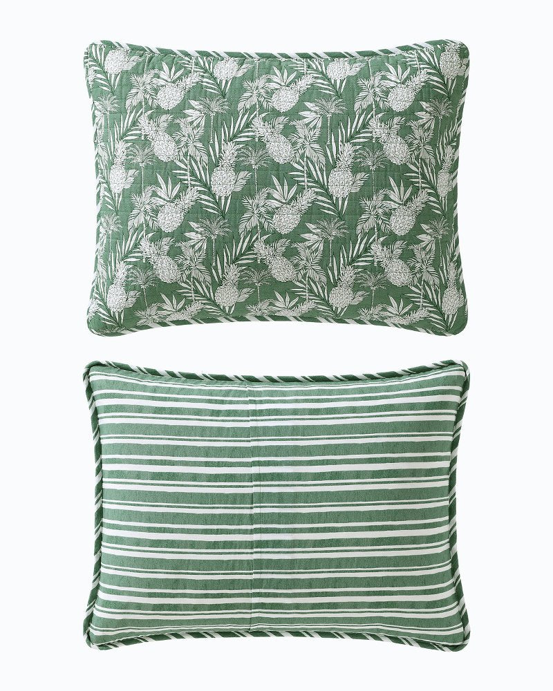 Tommy Bahama | Pineapple Venture 3-Piece Full/Queen Quilt Set / Green