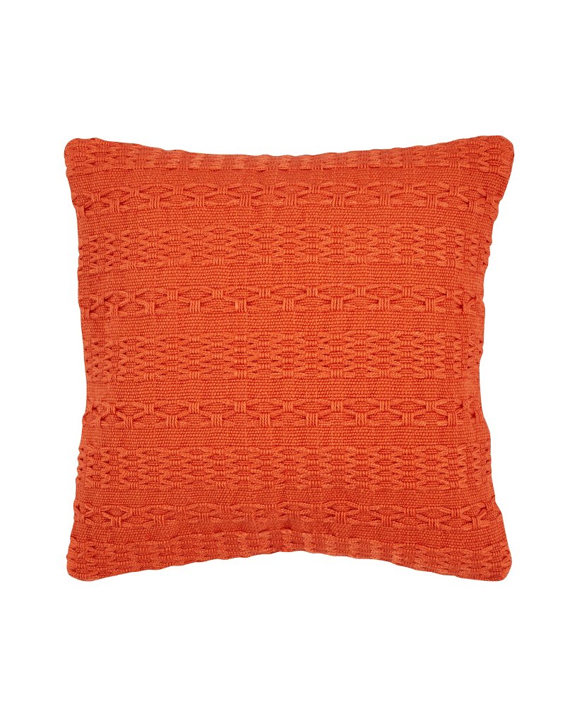 Tommy Bahama | Cross Weave Orange Canvas Pillow / Orange