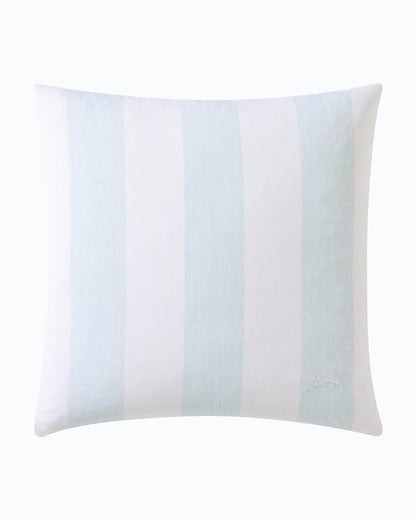 Tommy Bahama | Awning Stripe Blue Decorative Pillow / Blue
