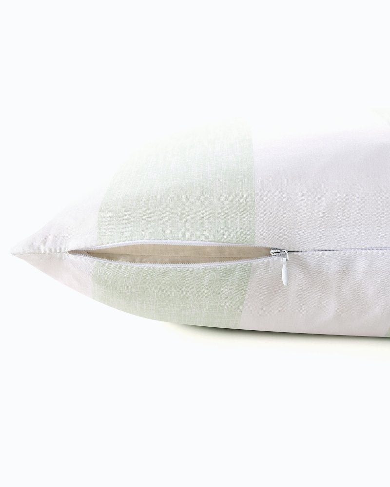 Tommy Bahama | Awning Stripe Green Decorative Pillow / Green