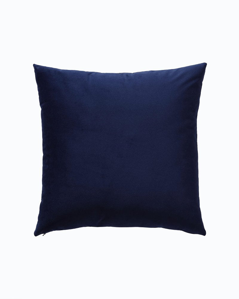 Tommy Bahama | Holiday Retriever Velvet Decorative Pillow / Navy