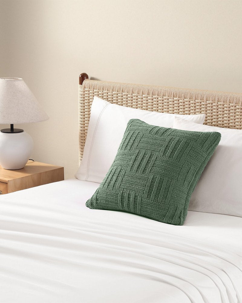 Tommy Bahama | Chain Basket Decorative Pillow / Green