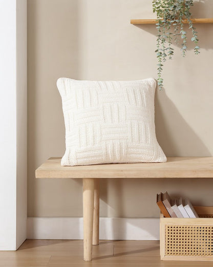 Tommy Bahama | Chain Basket Decorative Pillow / White Sands