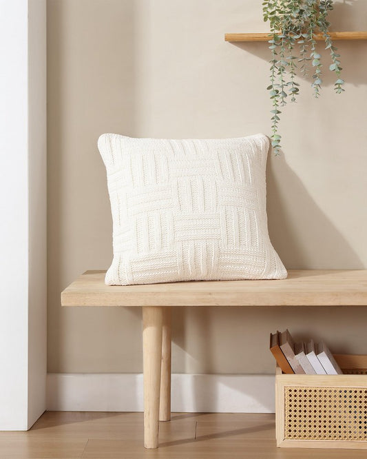 Tommy Bahama | Chain Basket Decorative Pillow / White Sands