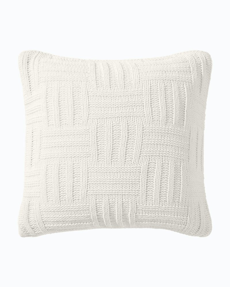 Tommy Bahama | Chain Basket Decorative Pillow / White Sands