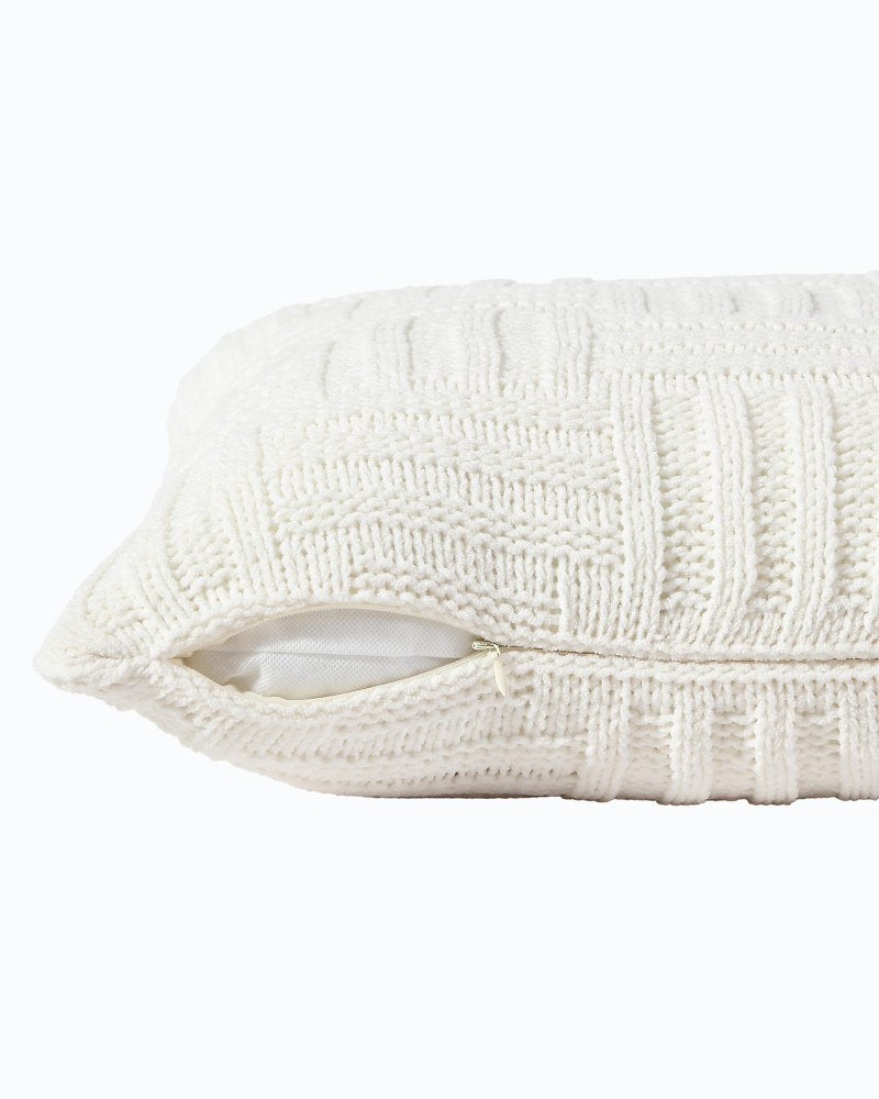 Tommy Bahama | Chain Basket Decorative Pillow / White Sands