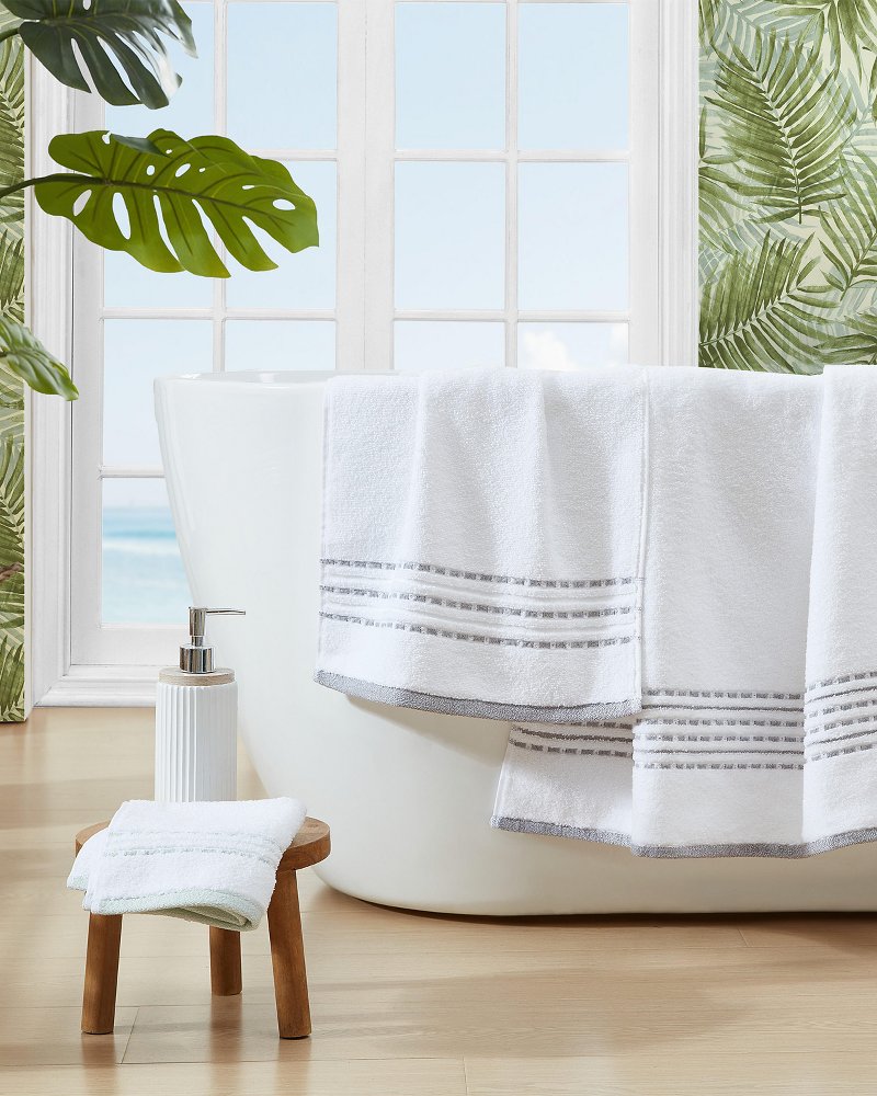 Tommy Bahama | Cliff Side Grey 3-Piece Towel Set / Grey