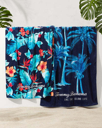 Tommy Bahama | Palms Grove & Blue Muse Beach Towels — Set of 2 / Multicolor