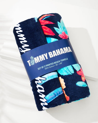 Tommy Bahama | Palms Grove & Blue Muse Beach Towels — Set of 2 / Multicolor