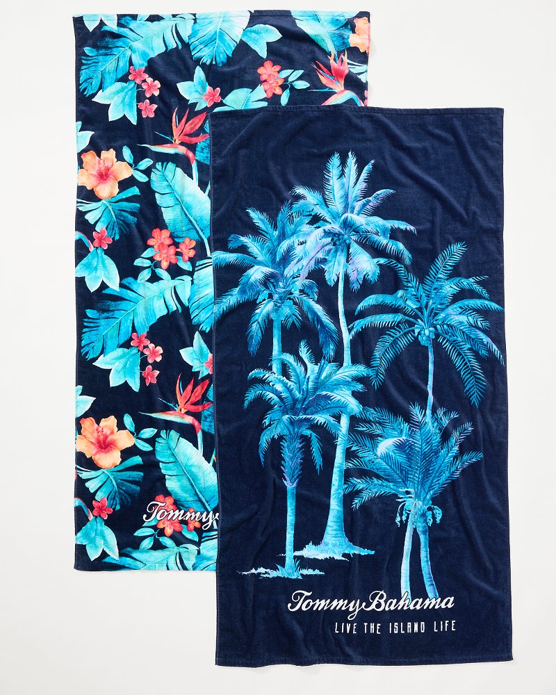 Tommy Bahama | Palms Grove & Blue Muse Beach Towels — Set of 2 / Multicolor