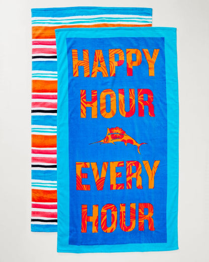 Tommy Bahama | Cape Coral & Happy Hour Beach Towels — Set of 2 / Multicolor