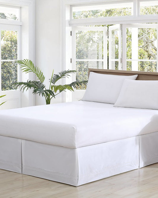 Tommy Bahama | Solid Tailored Queen Bed Skirt / White