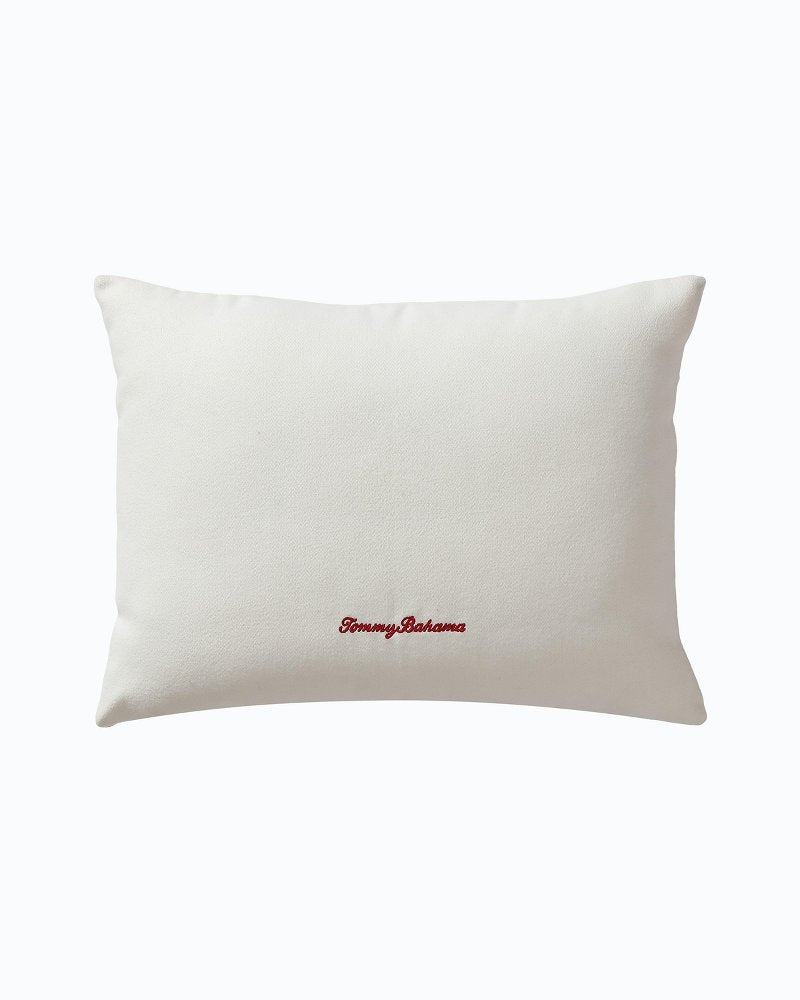 Tommy Bahama | Festive Palms Velvet Embroidered Decorative Pillow / Multicolor