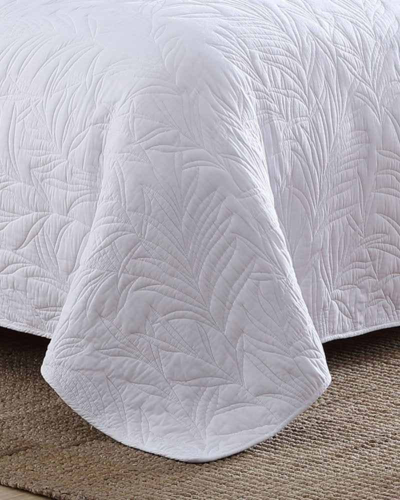 Tommy Bahama | Solid Costa Sera Twin Quilt / White