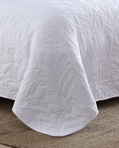 Tommy Bahama | Solid Costa Sera Twin Quilt / White
