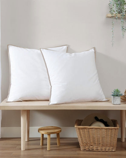 Tommy Bahama | Bahama Basic Canvas White European Shams - Set of 2 / White