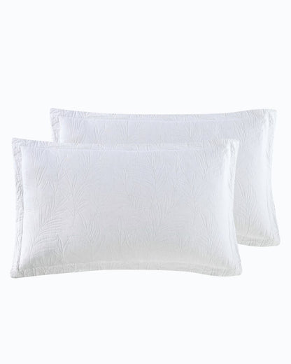 Tommy Bahama | Solid Costa Sera 2-Piece King Quilted Sham Set / White