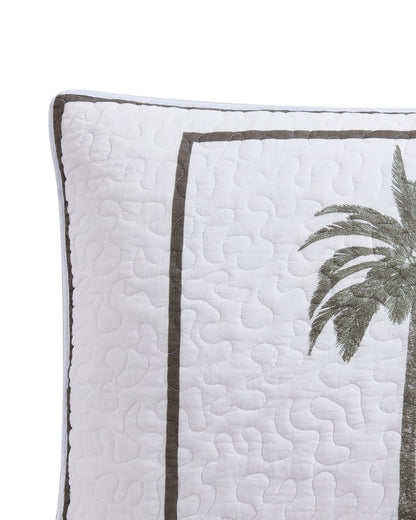 Tommy Bahama | Palm Island Quilted Standard Sham / Grey