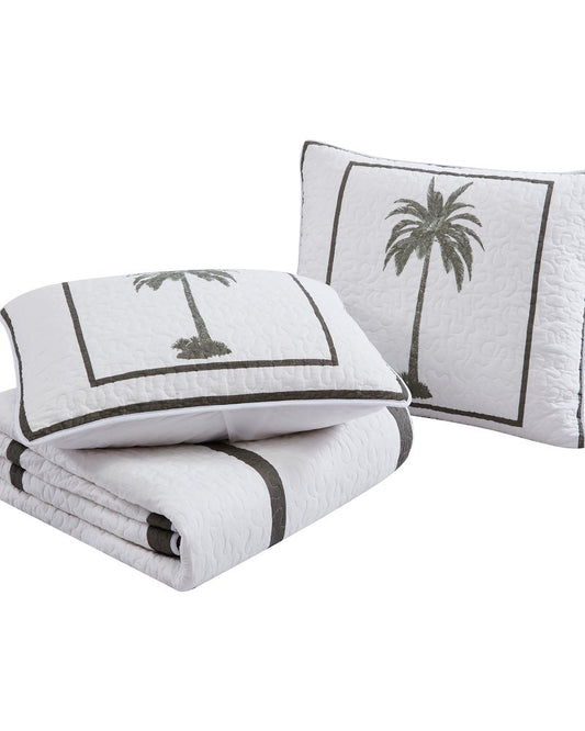Tommy Bahama | Palm Island King Quilted King Sham / Grey