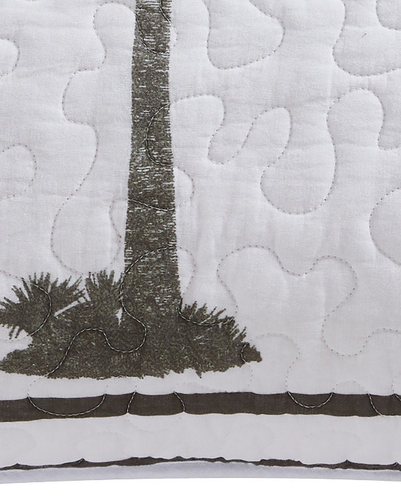 Tommy Bahama | Palm Island King Quilted King Sham / Grey