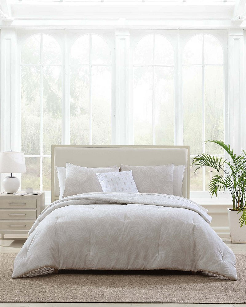 Tommy Bahama | Art Of Palms 8-Piece Queen Bed Set / Beige