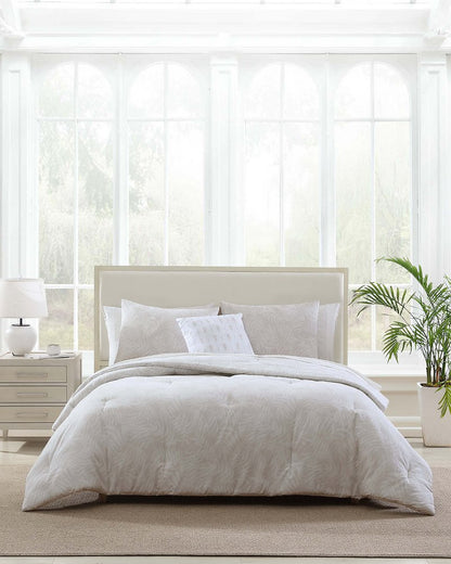 Tommy Bahama | Art Of Palms 8-Piece Queen Bed Set / Beige