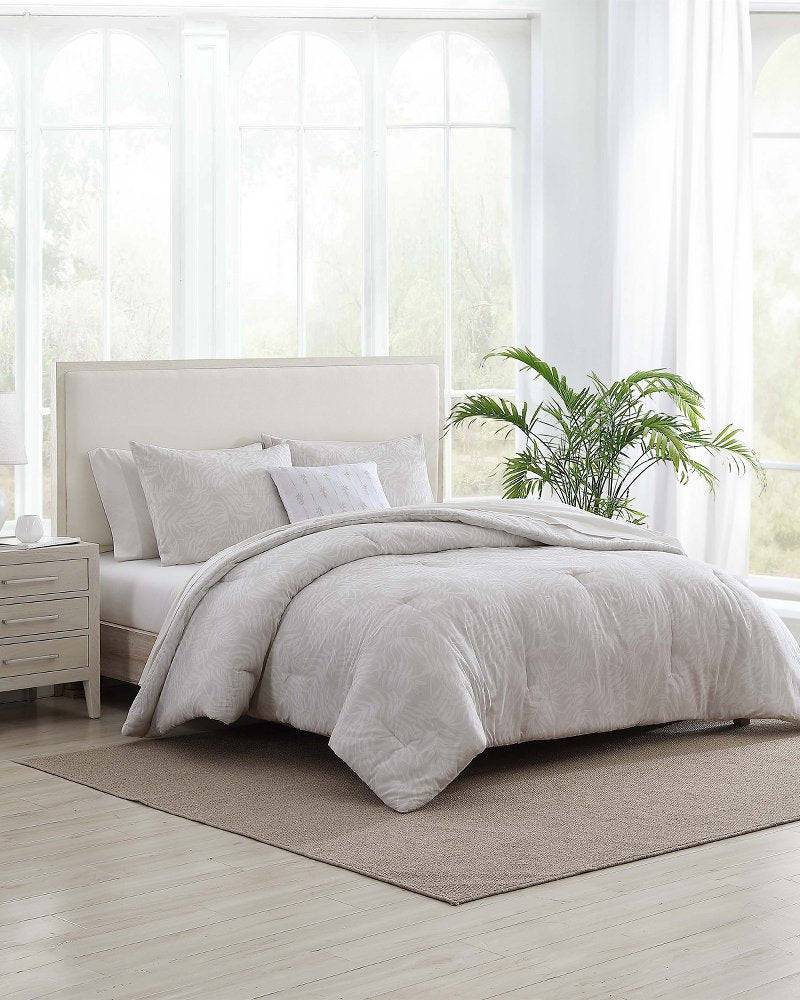 Tommy Bahama | Art Of Palms 8-Piece Queen Bed Set / Beige