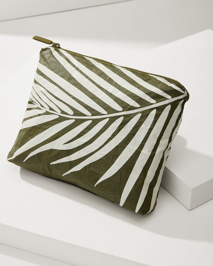 Tommy Bahama | Aloha Collection Shade Small Pouch / Creme/Olive