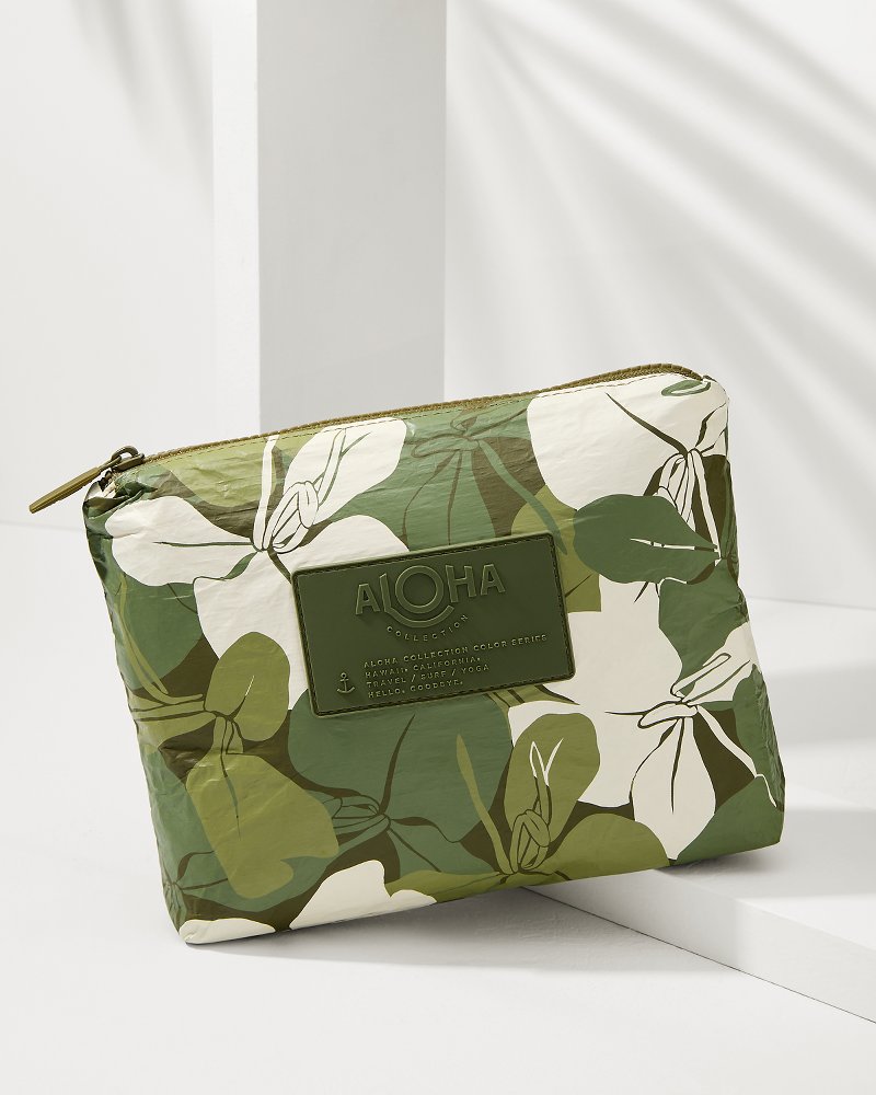 Tommy Bahama | Aloha Collection Ginger Camo Small Pouch / Scope/Olive