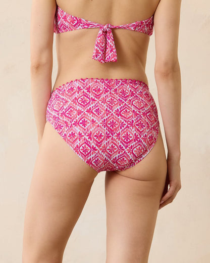 Tommy Bahama | Island Cays Shell Beach High-Waist Bikini Bottoms / Passion Pink
